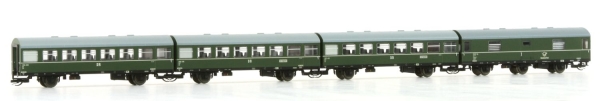 TT D DR Personenwagen Set, 4x, " Reko ", 2A, Ep.III, grün, L=436mm,  etc......................