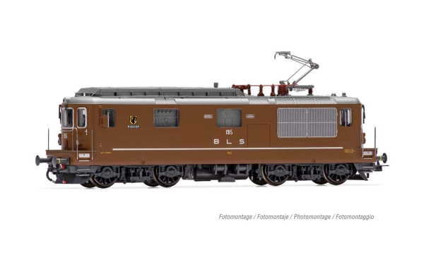 H0 Ch BLS Elektrolokomotive Re 4/ 4, 195,  4A,  Ep.V,  braun, Sound, " Unterseen ",  etc...................