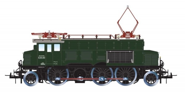 H0D DB Elektrolokomotive E33 030,  L= 147mm, Ep.III- IV,  grün, etc...........................