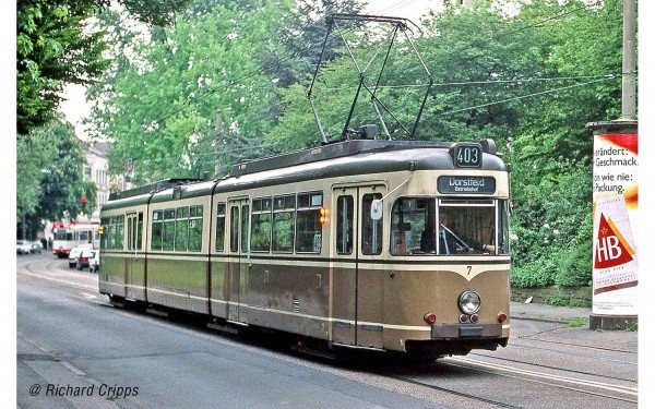 H0 D Dortmund Straßenbahn GT8, Ep.IV, braun- beige, etc.........................