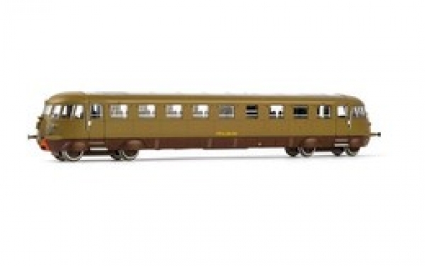 H0 I FSF Dieseltriebwagen Aln 556, ohne Antrieb, 4A, Ep.IV, Frontschürze rot,  " Castano- Isabella "