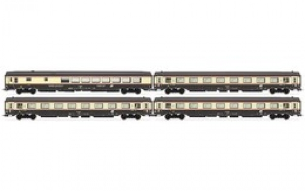 H0 I FS Reisezugwagen Set 4x,  Kl.1 3x, Speisewagen,   4A, Ep.Va , " Bandiera "