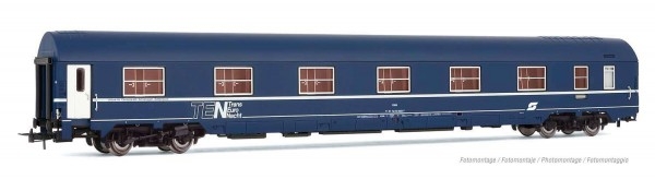H0 A ÖBB  Schlafwagen Typ Mu ´TEN´, 4A, L= 303mm, Ep.IV- V, blau, etc........................