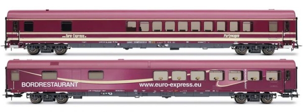 H0 Eu Reisezugwagen  Set 2x, Party- Speisewagen, 4A, Ep.VI, etc.....................................