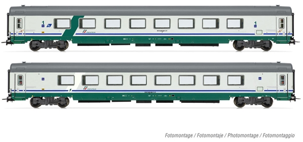 H0 I FS Großraumreisewagen- Set 2x, 4A, Ep.V- VI, in XMPR_ Lackierung, Gran Confort, etc............................