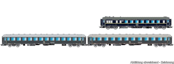 H0 I FS Reisezugwagen Set 3x, " Rapido 904- 905, 4A, Ep.IV, L= 873mm, etc......