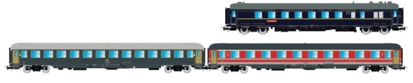 H0 I FS Reisezugwagen- Set 3x, " Alpen- Express ", 4A, Ep.IV, etc.....................................
