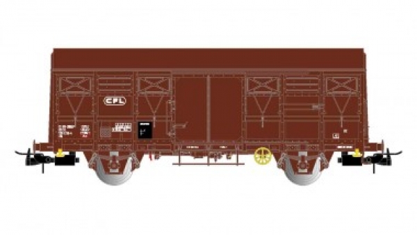 H0 L CFL Güterwagen ged., 2A, Ep.IV- V, braun