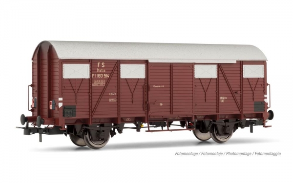 H0 I FS Güterwagen mit Schlusssignal  ged., Gs, 2A, Ep.III, braun, etc.................