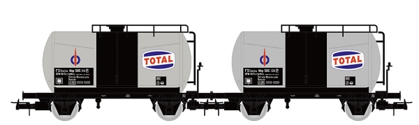 H0 I FS Kesselwagen Set 2x, 2A, Ep.III, " Total ", etc.......................