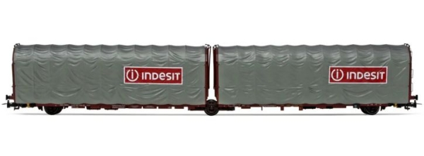 H0 I FS Schiebeplanenwagen Lails, 3A, Ep.V, " Indesit ",etc...........................