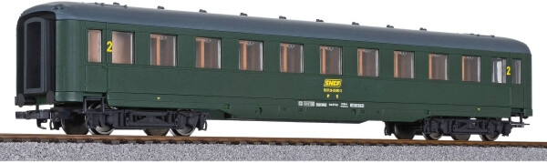 H0 F SNCF Reisezugwagen,  Nr.50 87 29 20 007 3,  Kl.2, 4A, Ep.IV,  L=240mm, grün, etc..................