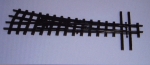 H0e D BS NS Gleis Schmalspurweiche 12°, links, L= 152mm, Schwarznickel,