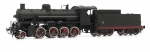 H0 I FS Dampflokomotive GR 740  ( Öllampen und Schneeräumer ) Ep.IV, L= 230mm,