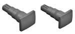 N Ersatzteile Liliput Puffe-r Set rechteckig, schwarz, D= 2,7x 2,2mm, 4x, etc...................................................