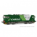 H0 I PRI Diesellokomotive DE 520, 4A, L=190mm, Ep.VI, grün/ weiß, Sound, " NordCargo ", etc......................
