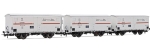H0 I FS Kühlwagen Set 3x, Hgb, 2A, Ep.III, weiß, ohne Bremserhaus 2x, roter Streifen, etc............................................